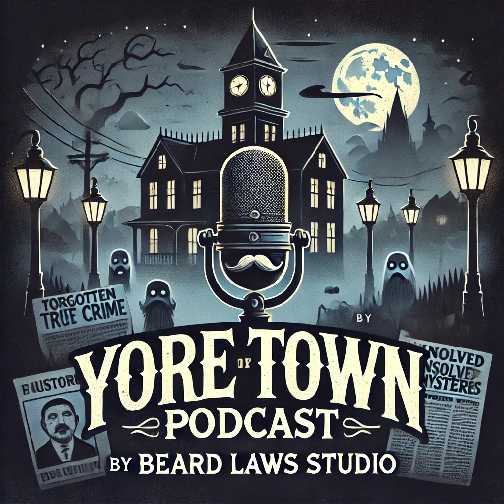 Yore Town Podcast | Uncovering Dark and Forgotten History The Yore Town Podcast by Beard Laws Studio takes you deep into the shadows of history, exploring forgotten stories, eerie legends, and true crime mysteries. Hosted by passionate storytellers, this podcast uncovers strange, shocking, and untold tales that will leave you fascinated, horrified, and questioning what you thought you knew. From infamous true crime cases and haunted locations to bizarre historical events, the Yore Town Podcast ensures that these chilling and mysterious moments are never forgotten. Whether it’s a small-town legend or a case that shook the nation, we bring history’s most intriguing and spine-tingling stories straight to your ears.